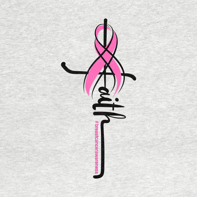 Faith Pink Ribbon Breast Cancer Awareness Christian Women by apesarreunited122